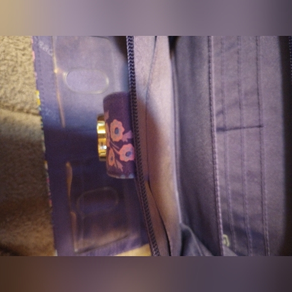 Vera Bradley Purple Quilted Wallet - Picture 5 of 6